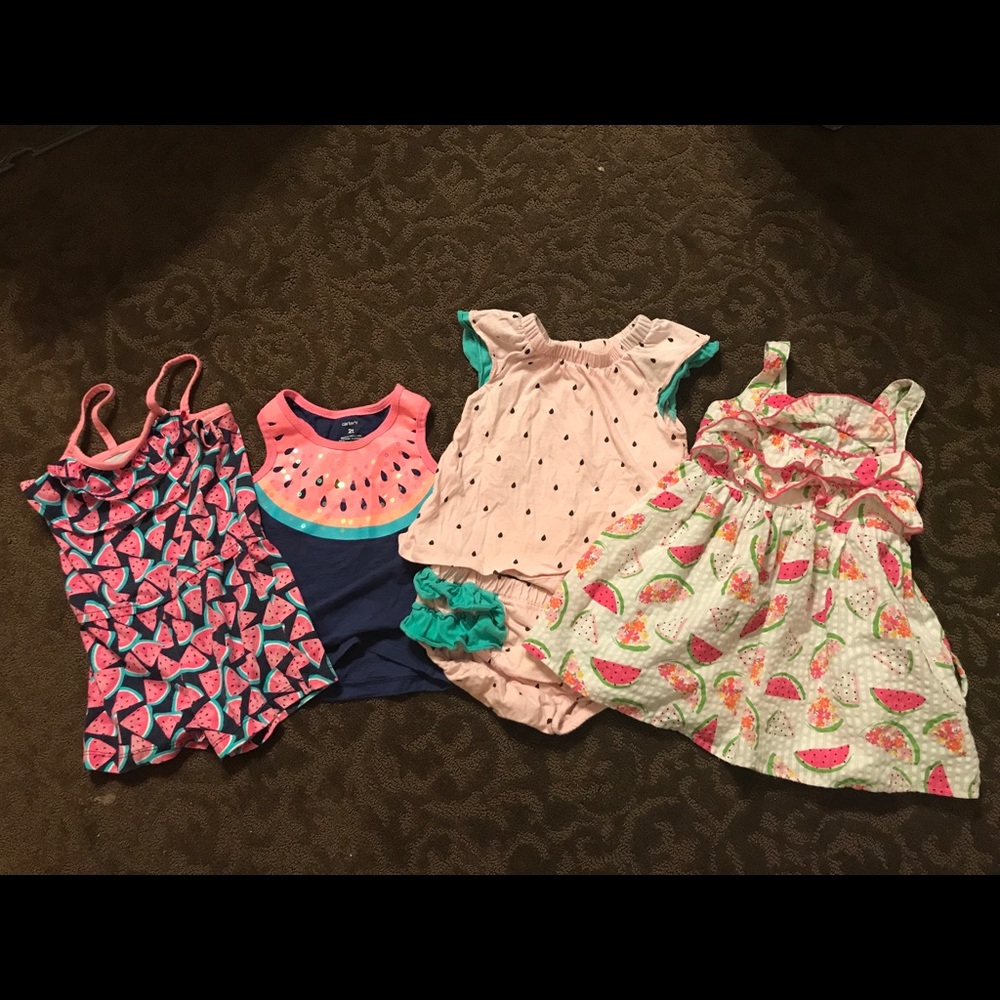 Lot of 6 🍉watermelon (strawberry) outfits